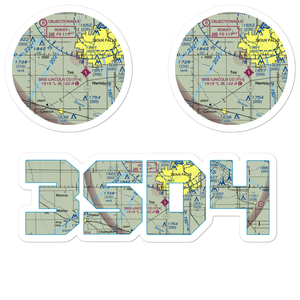Chris Hofer Landing Strip (3SD4) VFR Sectional Sticker Pack
