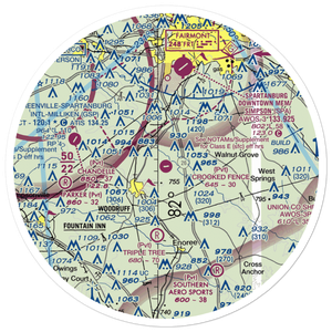 Crooked Fence Farm Airport (3SC4) VFR Sectional Sticker (30 mile)