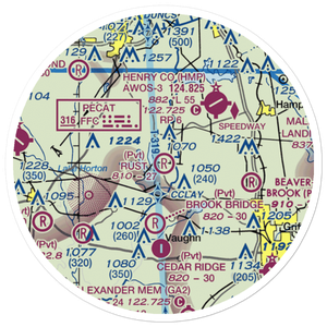 Rust Airstrip (GA82) VFR Sectional Sticker (20 mile)