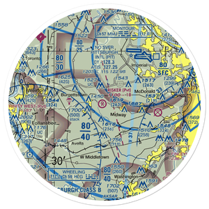 Risker Field (3PS9) VFR Sectional Sticker (30 mile)