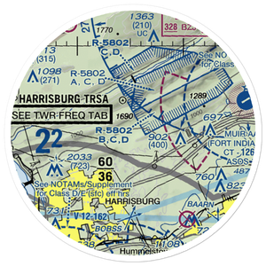 Yingst Airport (3PS8) VFR Sectional Sticker (20 mile)