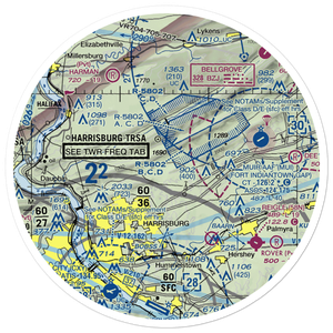 Yingst Airport (3PS8) VFR Sectional Sticker (30 mile)