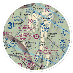 Stahl's Mountain Airport (3PN7) VFR Sectional Sticker (20 mile)
