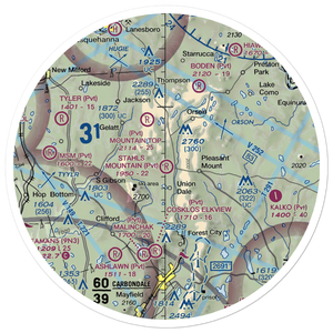 Stahl's Mountain Airport (3PN7) VFR Sectional Sticker (30 mile)