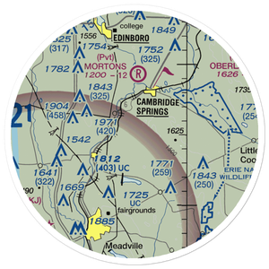 Gravel Run Airport (3PN6) VFR Sectional Sticker (20 mile)