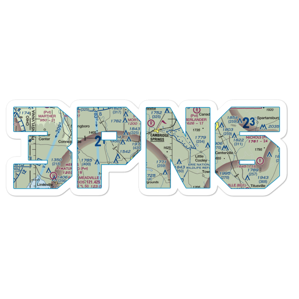 Gravel Run Airport (3PN6) VFR Sectional Sticker 