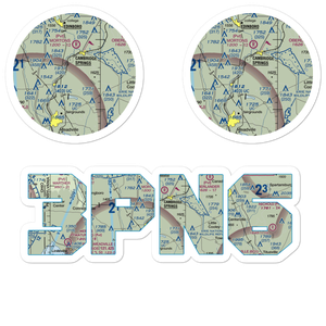 Gravel Run Airport (3PN6) VFR Sectional Sticker Pack