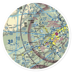 Countryside Airport (3PN3) VFR Sectional Sticker (30 mile)