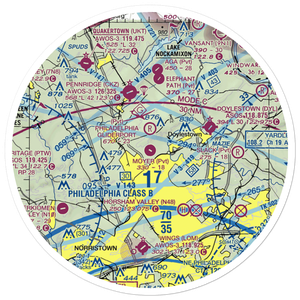 Moyer Airport (3PA9) VFR Sectional Sticker (30 mile)