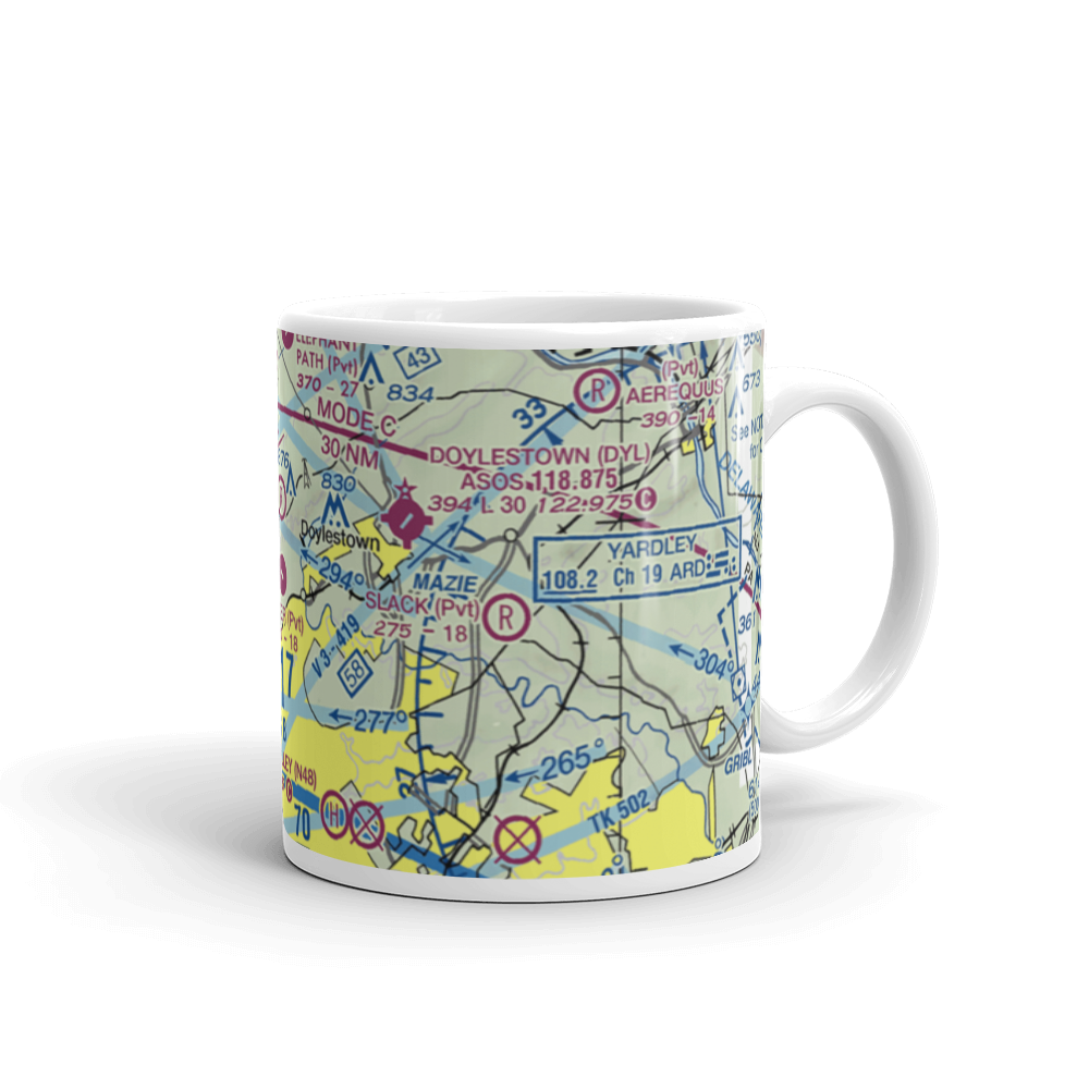 Moyer Airport (3PA9) VFR Sectional  Mug 