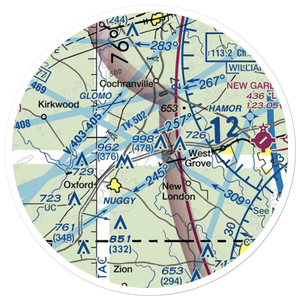 Harris Airport (3PA8) VFR Sectional Sticker (20 mile)