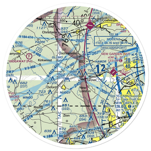 Harris Airport (3PA8) VFR Sectional Sticker (30 mile)