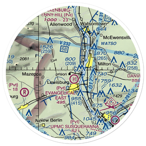 Fox Hollow Airport (3PA6) VFR Sectional Sticker (20 mile)