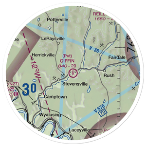 Giffin Airport (3PA4) VFR Sectional Sticker (20 mile)