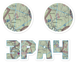 Giffin Airport (3PA4) VFR Sectional Sticker Pack