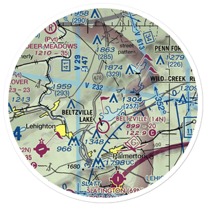 Neeb Airport (3PA2) VFR Sectional Sticker (20 mile)