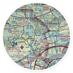 Neeb Airport (3PA2) VFR Sectional Sticker (30 mile)