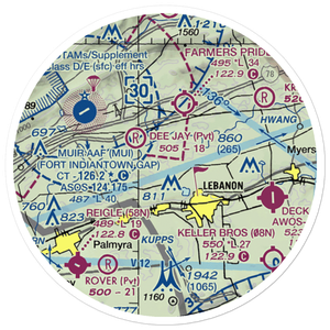 Horst Airport (3PA0) VFR Sectional Sticker (20 mile)
