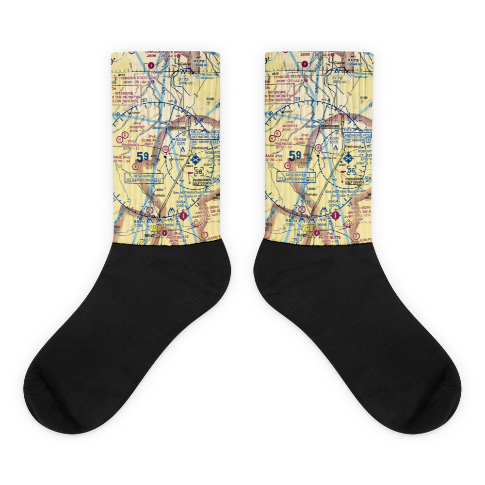 Cline Falls Air Park (3OR8) VFR Sectional Socks 