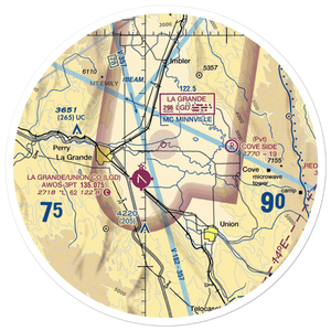 Maxwell Private Airport (3OR2) VFR Sectional Sticker (30 mile)