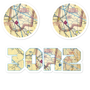 Maxwell Private Airport (3OR2) VFR Sectional Sticker Pack