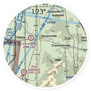 Cubehole Airport (3OR1) VFR Sectional Sticker (20 mile)