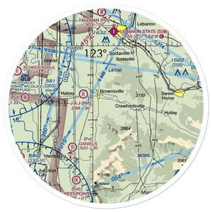 Cubehole Airport (3OR1) VFR Sectional Sticker (30 mile)