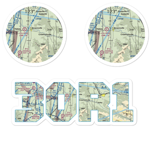 Cubehole Airport (3OR1) VFR Sectional Sticker Pack