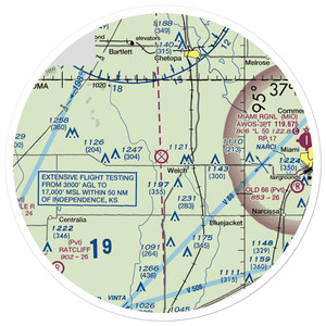 Harrison Airport (3OL8) VFR Sectional Sticker (30 mile)
