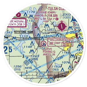 Flying G Ranch Airport (3OK8) VFR Sectional Sticker (20 mile)