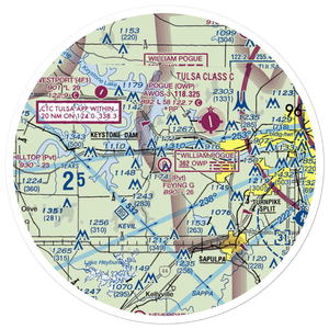 Flying G Ranch Airport (3OK8) VFR Sectional Sticker (30 mile)
