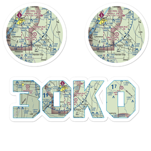 Valley Airport (3OK0) VFR Sectional Sticker Pack
