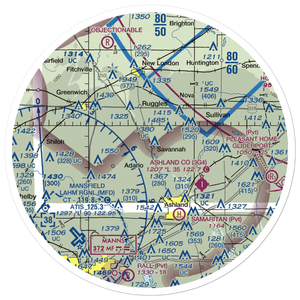 Vogel Airpark (3OI6) VFR Sectional Sticker (30 mile)