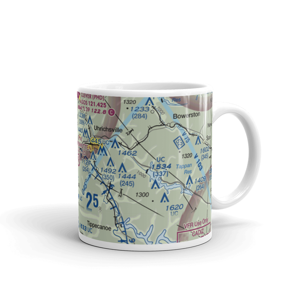 Gnadenhutten Airport (3OH8) VFR Sectional  Mug 