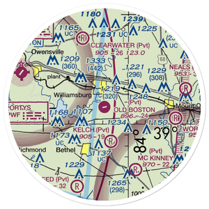 Creager Airport (3OH7) VFR Sectional Sticker (20 mile)