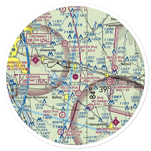 Creager Airport (3OH7) VFR Sectional Sticker (30 mile)