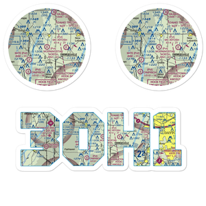 Morningstar North Airport (3OH1) VFR Sectional Sticker Pack