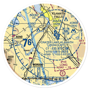 Dillon Field Airport (3OG3) VFR Sectional Sticker (20 mile)