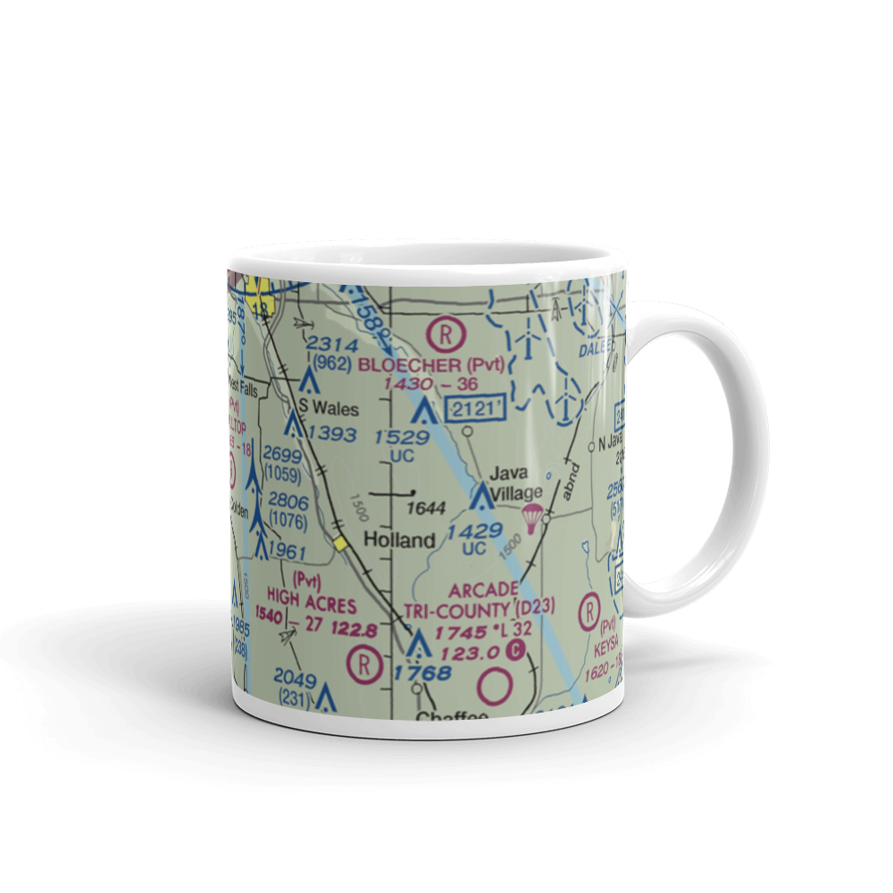 Hilltop Airport (3NY9) VFR Sectional  Mug 