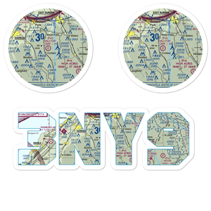 Hilltop Airport (3NY9) VFR Sectional Sticker Pack