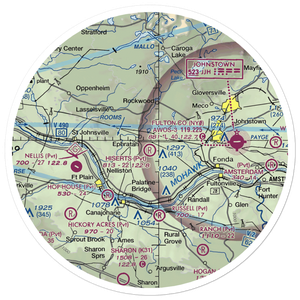 Hiserts Airpark Inc Airport (3NY7) VFR Sectional Sticker (30 mile)