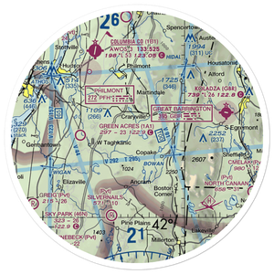 B Flat Farm Airport (3NK8) VFR Sectional Sticker (30 mile)