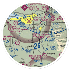 Laska Airport (3NK4) VFR Sectional Sticker (20 mile)
