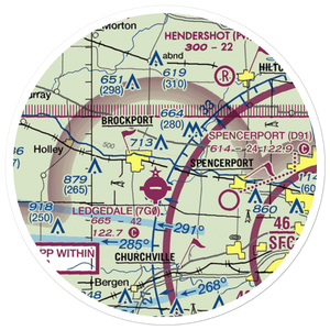 Mc Kinney Airport (3NK0) VFR Sectional Sticker (20 mile)