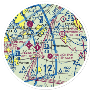 Allen Airstrip (3NJ9) VFR Sectional Sticker (20 mile)
