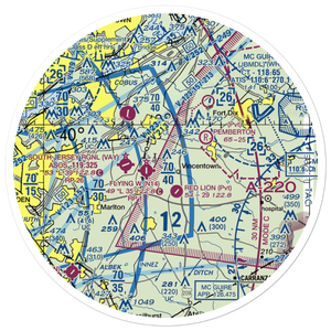 Allen Airstrip (3NJ9) VFR Sectional Sticker (30 mile)