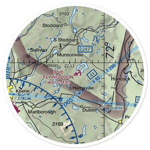 Flying Loon Seaplane Base (3NH2) VFR Sectional Sticker (20 mile)