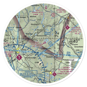 Flying Loon Seaplane Base (3NH2) VFR Sectional Sticker (30 mile)