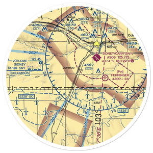 Phelps Airport (3NE9) VFR Sectional Sticker (30 mile)