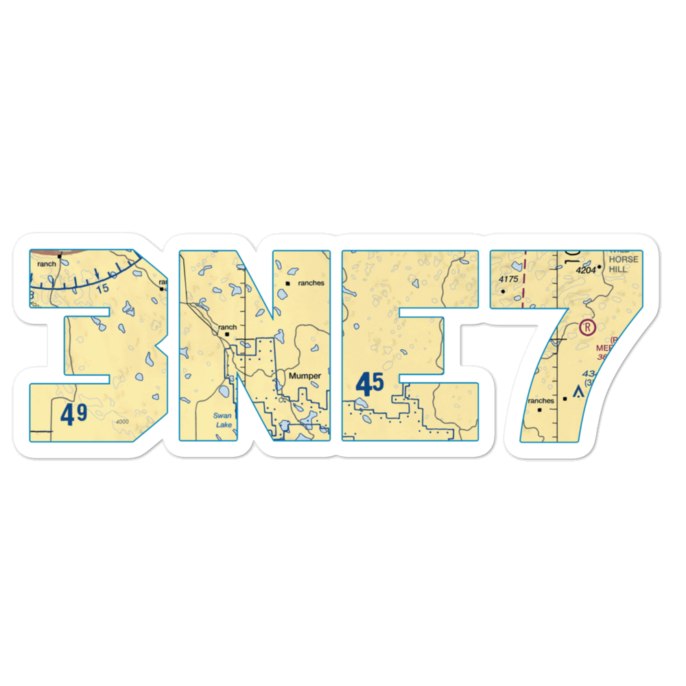 Pawlet Ranch Airport (3NE7) VFR Sectional Sticker 